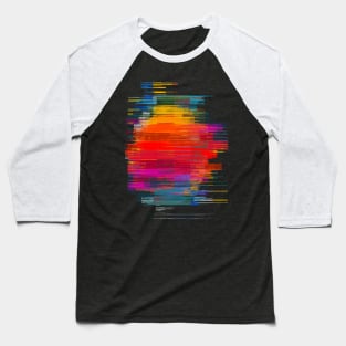 Sunset Fusion Rework - Glitch Abstract - Texture work Baseball T-Shirt